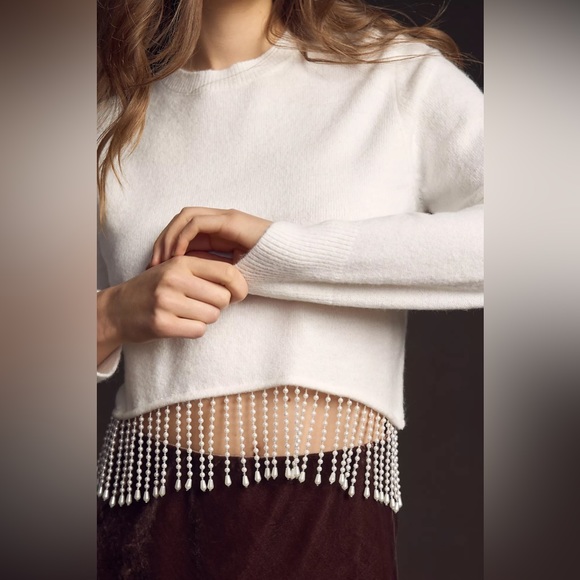 NWT Pearl-Trim Sweater - Picture 3 of 4